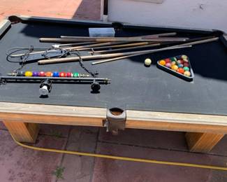 MW020Patio Pool Table and light fixture