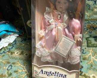 Angelina porcelain doll