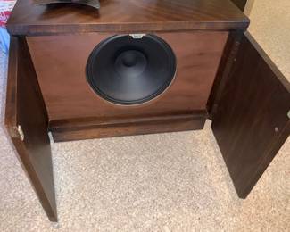 Walnut/Teak, vintage speaker,  