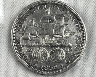 1892 Silver Columbia Exposition Half Dollar