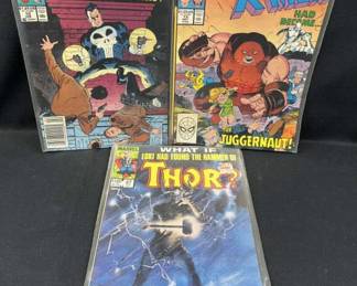 (3) 1980s-90s 'What If' Comicbooks Punisher etc.