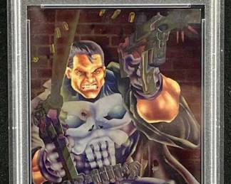 1995 Marvel Metal Punisher Metal Blaster PSA 9