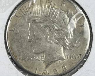 1923 Peace Silver Dollar, US $1, XF