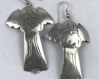 925 Silver Angel Earrings