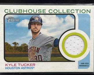 2022 Topps Heritage Clubhouse Kyle Tucker Relic