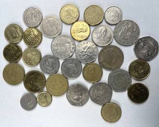 Mexico 50, 10, 5 Pesos Coins Assortment