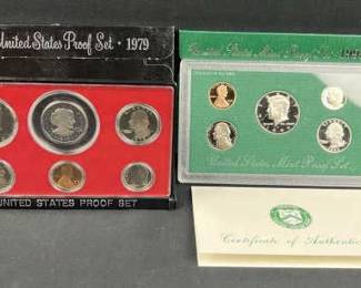1979 & 1995 US Proof Coin Sets