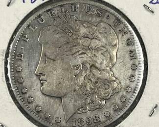 1898-S Morgan Silver Dollar, US $1 Coin