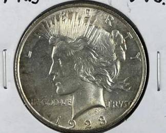 1923 Peace Silver Dollar, Mint State