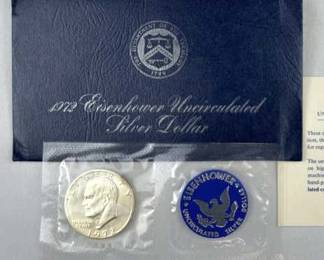 1972 Silver Eisenhower 'Ike' Dollar
