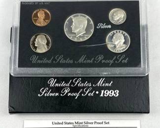 1993 US Silver Proof Coin Set