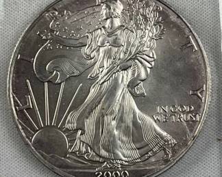 2000 American Silver Eagle 1oz .999