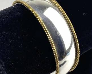 925 Silver Taxco Cuff Bracelet