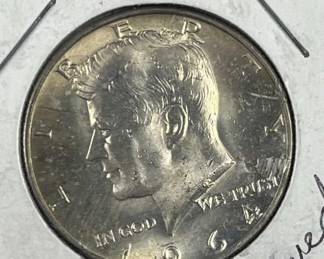 1964-D JFK 90% Silver Half Dollar, UNC