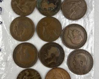 (11) Early 1900s Great Britain Half Pennies