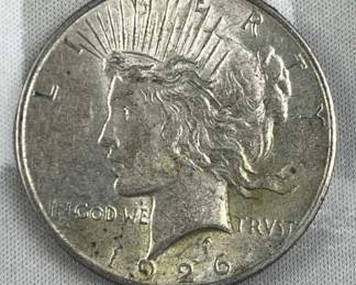 1926-D Peace Silver Dollar, XF