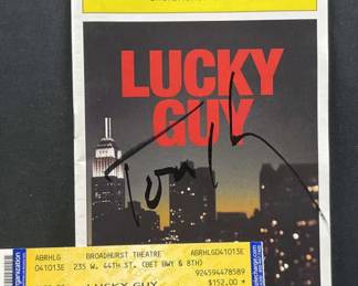 Authentic Tom Hanks Signed Lucky Guy Playbill+