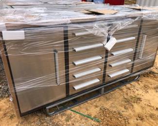 7 Stainless 10 Drawer Work Bench