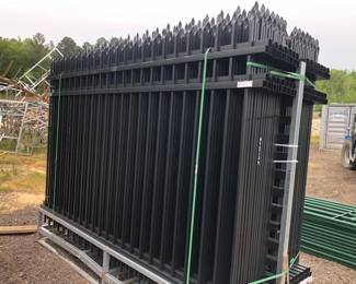 LOT OF STEEL PERIMETER FENCING