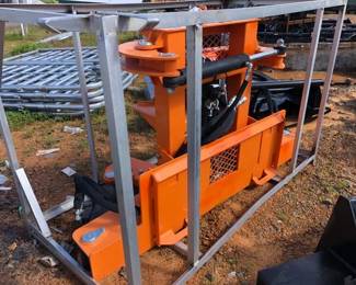 Skid Steer Tree Shear with Grapple