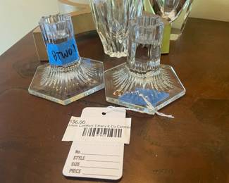 Louis Comfort Tiffany & Co Candlestick Holders