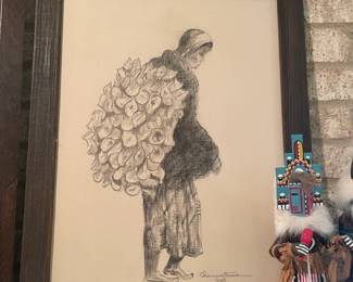 Vintage signed Kachina 