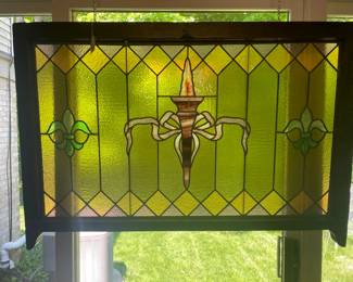 Vintage stained glass window