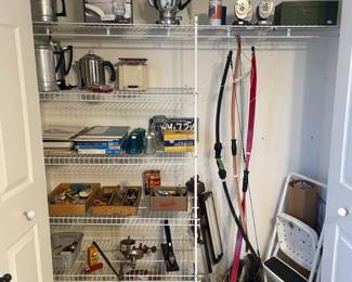 Coffee Kettles, Books, Misc Utencils 