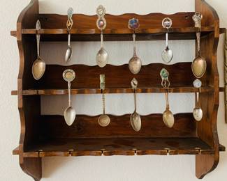 Souvenir Spoon Holder /Spoons