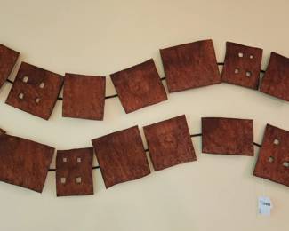 Artisan Rusted Metal Wall Art Pair