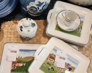 VTG Blue Tea Set