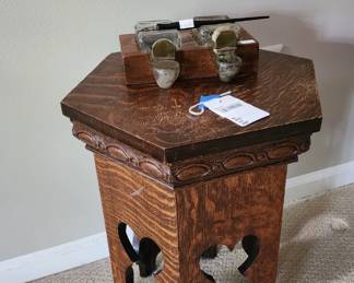 Antique Wood Plant Stand