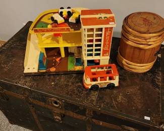 Antique Trunk, Vintage Fisher Price