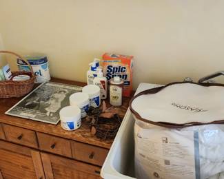 Facial Products, Cleaning Products, Ethan Allen Cabinet