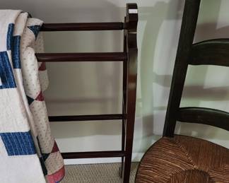 Wooden Chair, Quilt Stand