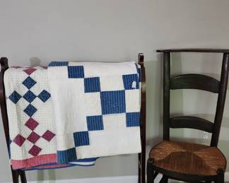 Wooden Chair, Quilt Stand