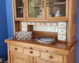 Antique German Bakers Cupboard