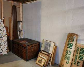 Wood Headboards, Antique Wood Trunk,  Ironing Board, Crutches, Artwork, Hammocks
