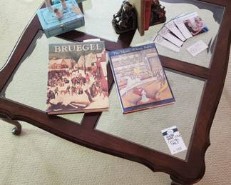 Table Books, Queen Anne- Style Cocktail Table, Book ends