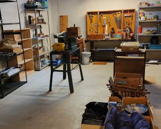 Wood Headboards, Antique Wood Trunk,  Ironing Board, Crutches, Artwork, Metal Shelves, Hammocks