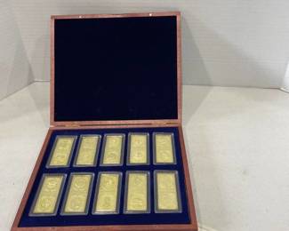 American Mint million dollar collection Ingot set with box and coa