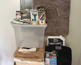 ABS134 Towels, Rice Sack Cloths, Bathroom Scale & More!