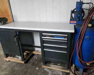 ABS115 - Craftsman Workbench and 30 Gallon Compressor 