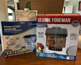 ABS053- George Foreman Submersible Grill & Alkaline Water Pitcher