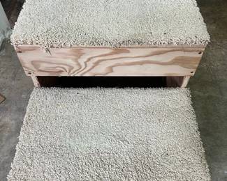 ABS272- Movable Wooden Carpeted Step