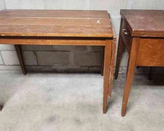 ABS165 - Two Wooden Tables 