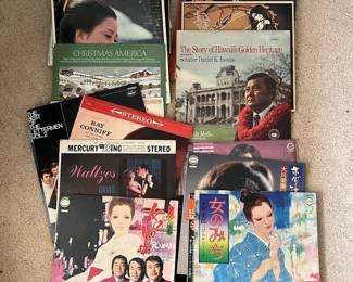 ABS108 -Assorted Vintage Japanese & English Vinyl Records 