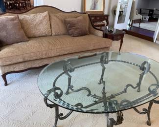 Pearson, Sofa, Marge Carson, Glass Top table