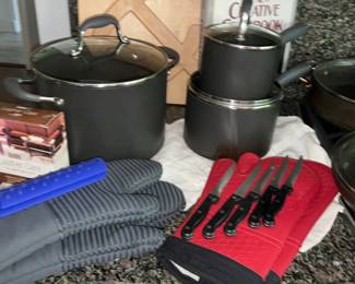 Pots, Pans, Kitchen accessories 