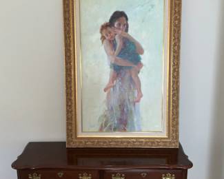 Pennsylvania House, Console Table, matching benches, Art, 